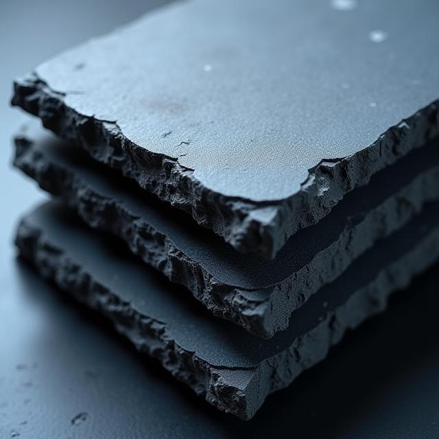 Traditional French slate stack